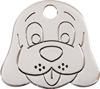 Médaille chien en acier pour chien et chat